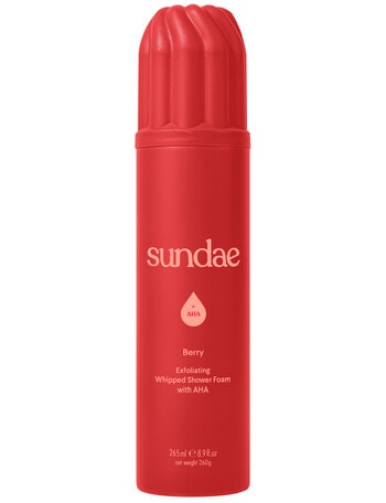 Sundae Aha Exfoliating Whipped Shower Foam, Berry product photo