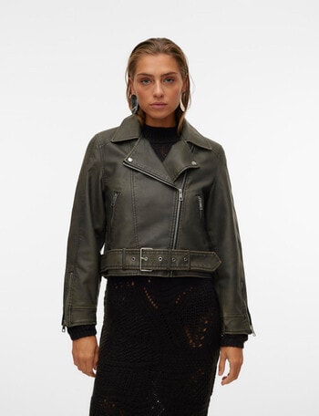 Vero Moda Ivy Short Coated Jacket, Capers product photo