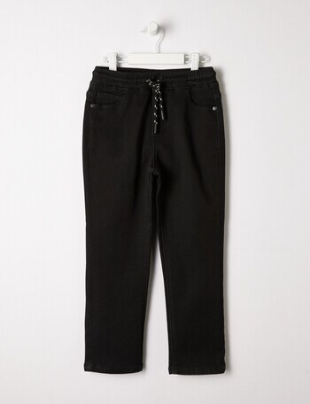 Mac & Ellie Knit Denim Jogger, Washed Black product photo