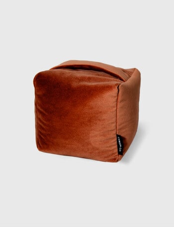 Camden Co Velvet Door Stop, Rust product photo