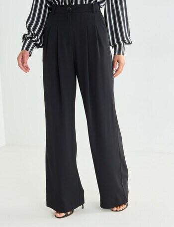 Whistle Fashion Straight Leg Pant, Black product photo