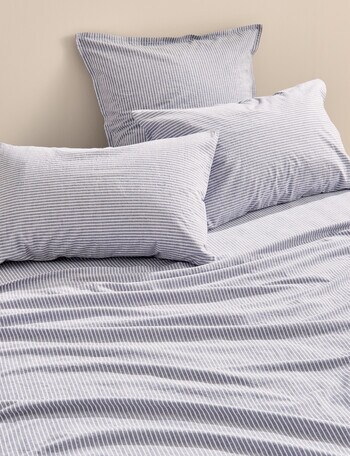Haven Soho Stone Wash Euro Pillowcase, Coal & White product photo