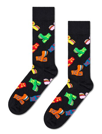 Happy Socks Disco Shoes Socks, Black product photo