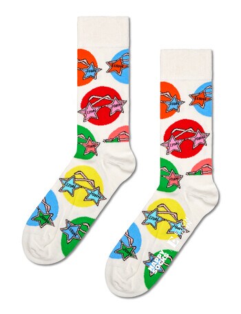 Happy Socks Glasses Socks, White product photo