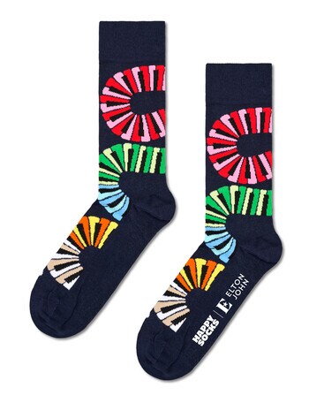 Happy Socks Piano Notes Socks, Black product photo