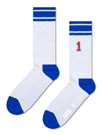 Happy Socks Stadium Socks, White & Blue product photo