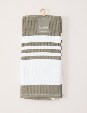 Ladelle Lennox Tea Towel, 2-Pack, Gum product photo