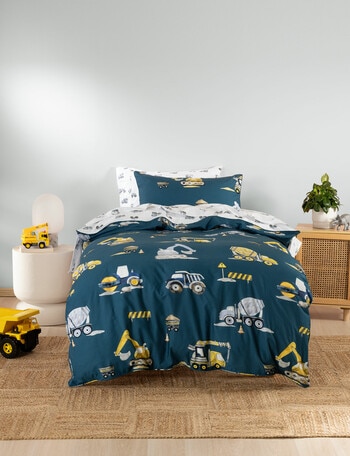 Linen House Kids Construction Crew Duvet Cover Set product photo