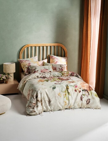 Linen House Evelyn Duvet Cover Set, Ash product photo