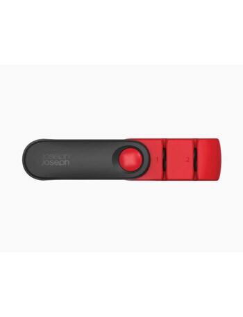 Joseph Joseph Rotating Knife Sharpener, Dark Grey Red product photo