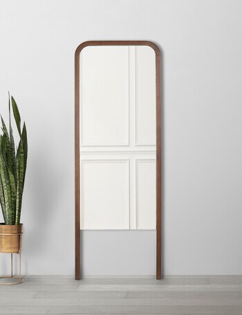 M&Co Turner Floor Mirror, Walnut product photo