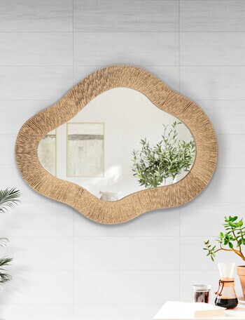 M&Co Lake Rattan Mirror product photo