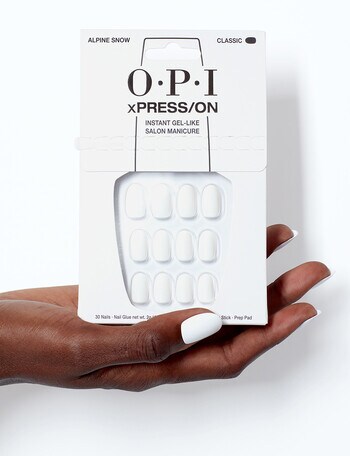 OPI xPRESS/ON Iconic Shades, Alpine Snow, Short product photo