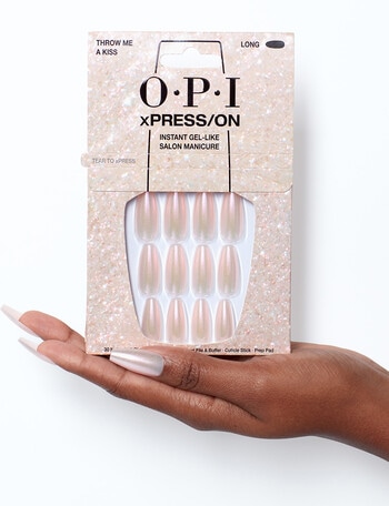 OPI xPRESS/ON Iconic Shades, Throw Me a Kiss, Long product photo