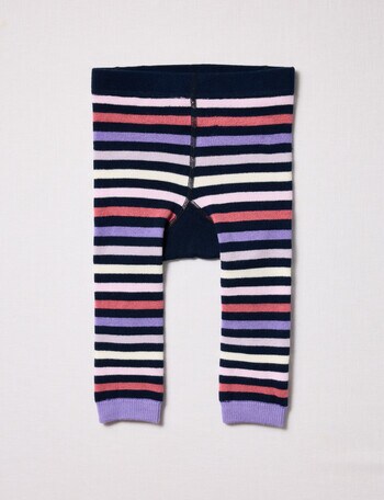 Teeny Weeny Cotton Bee Jaquard Leggings, Navy product photo