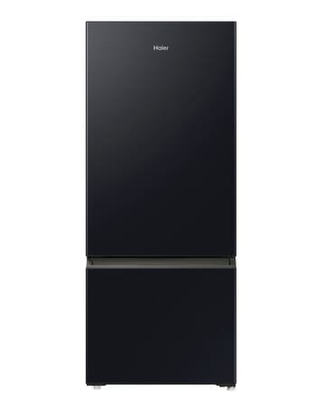 Haier 433L Bottom Mount Fridge Freezer, Black HRF420BC product photo