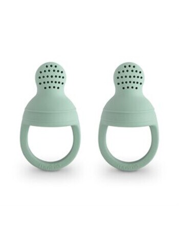 Mushie Food Feeder, Cambridge Blue, 2-Pack product photo