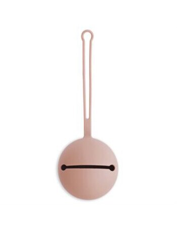 Mushie Pacifier Holder, Blush product photo