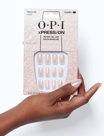 OPI xPRESS/ON Iconic Shades, Throw Me a Kiss, Short product photo