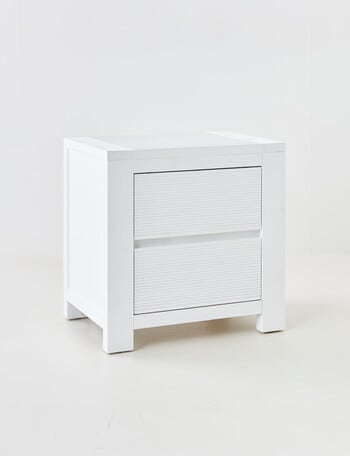 LUCA Bodhi Bedside Table, White product photo