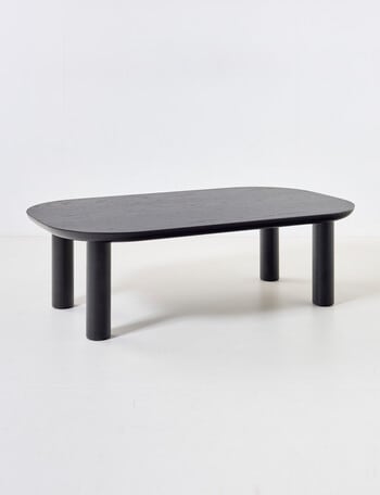LUCA Furniture Geneva Coffee Table Rectangle, Black product photo