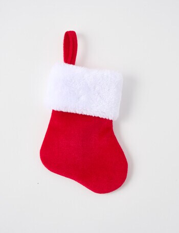 Christmas Shop Mini Stocking Red product photo