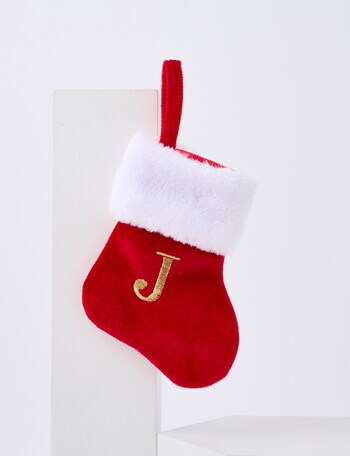 Christmas Shop Mini Stocking Alphabet J product photo