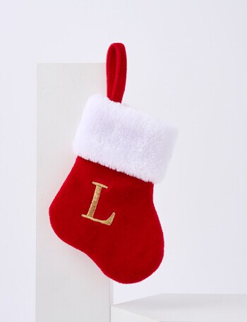 Christmas Shop Mini Stocking Alphabet L product photo