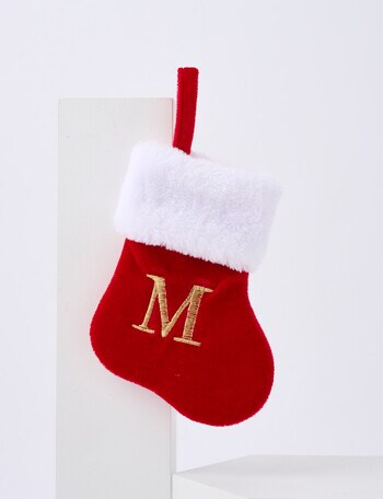 Christmas Shop Mini Stocking Alphabet M product photo