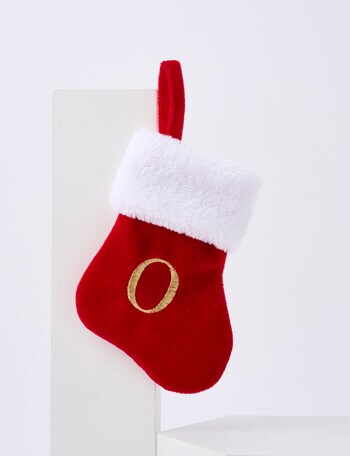 Christmas Shop Mini Stocking Alphabet O product photo