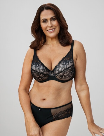 Fayreform Intrigue Contour Bra, Black, D-F product photo