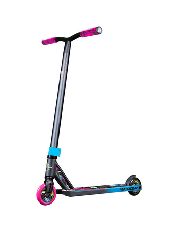 MADD Carve Ultimate Retro Skull Scooter, Blue & Pink product photo