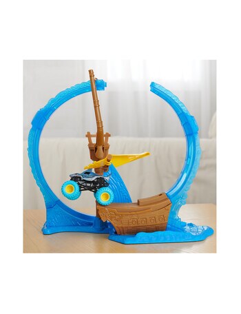 Monster Jam 1:64 Megalodon's Loop of Doom Playset product photo