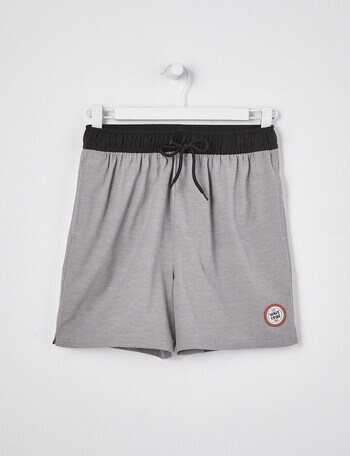 Wavetribe Swim Short Self Stripe, Grey product photo