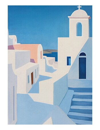HAVEN Home D&eacute;cor Santorini Poster Wall Art product photo