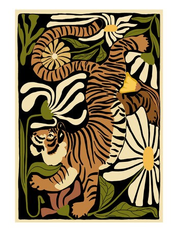 HAVEN Home D&eacute;cor Tiger Poster Wall Art product photo