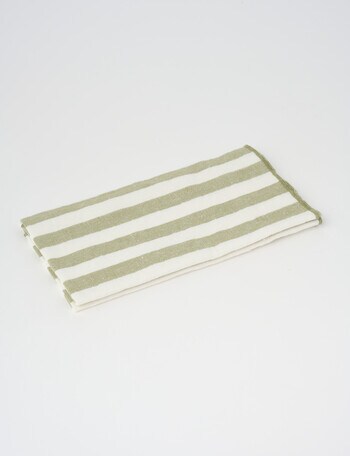 Bosa Aspect Napkin, 45cm, Olive Stripe product photo