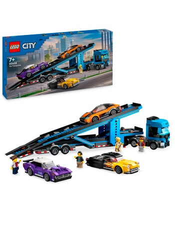 LEGO City Car Transporter Truck with Sports Cars, 60408 product photo