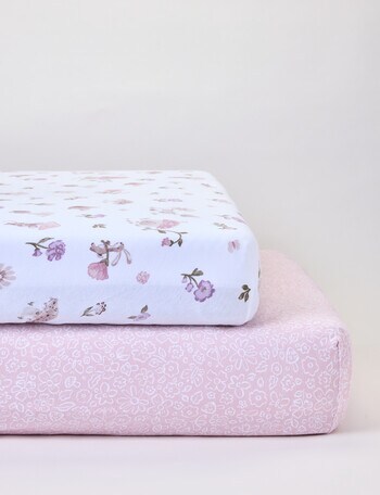 Living Textiles Mushroom House Cot Fitx2 Sheet Set product photo