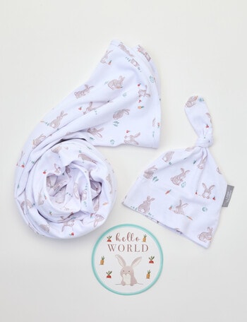 Living Textiles Veggie Patch NewBorn Wrap Gift Set product photo