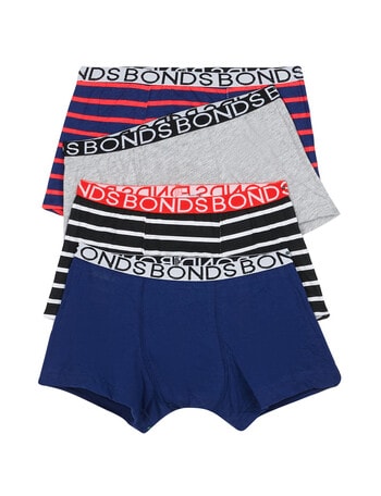 Bonds Multipack Trunk, 4-Pack, Red Stripe & Blue, 2-16 product photo