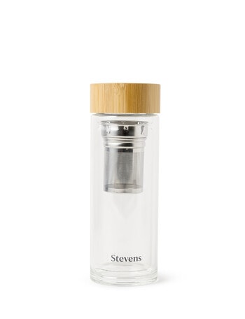 Stevens Cafe Double Wall Glass Tea Infuser, 350ml product photo