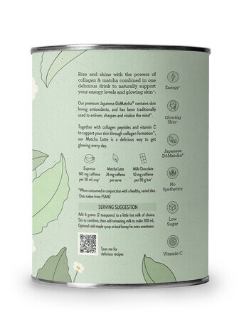 Nutra Organics Collagen Matcha Latte, 100g product photo