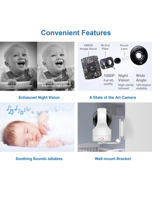 Vtech Monitor, RM5764HDV2, 5-inch Smart Wifi HD product photo View 04 L