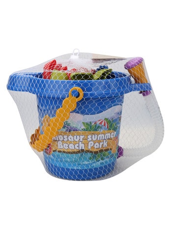 Water Play Dinosaur Beach Bucket Set, 11-Piece, Assorted product photo