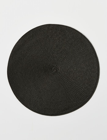Bosa Riley Placemat, 38cm, Black product photo