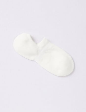 DS Socks Liner Merino Cush Sole Socks, White, 5-11 product photo