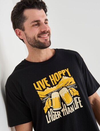 Mr Vintage Live Hoppy Tee, Black product photo
