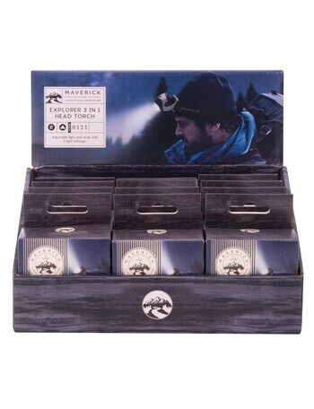 Maverick Explorer 3 In 1 Head Torch (12 Disp) product photo