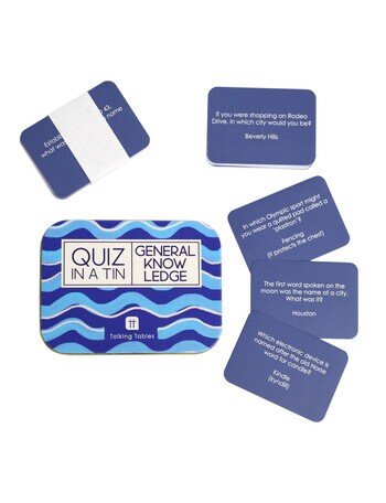 Talking Tables Quiz in a Tin General Knowledge product photo